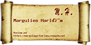 Margulies Harlám névjegykártya